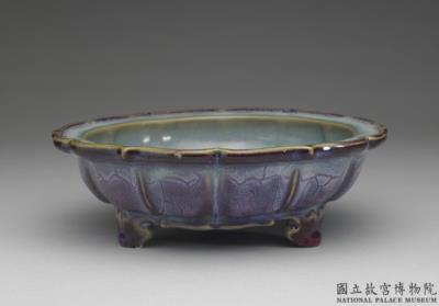 图片[2]-Lotus-shaped pot stand with azure and aubergine glaze, Chin to Yuan dynasty-China Archive